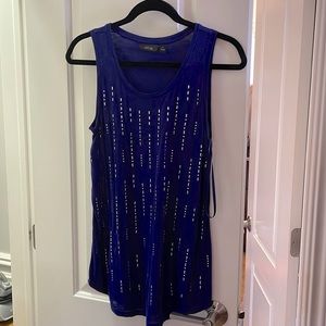 Dark royal blue tank from APT 9 in medium.